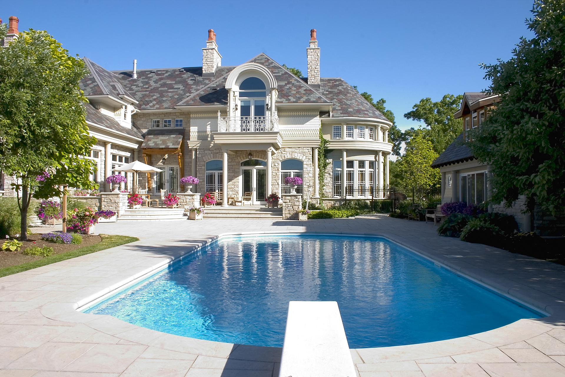 Luxury estate with pool